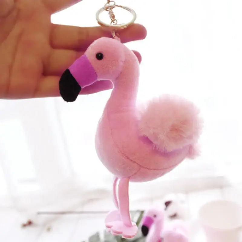 porte clé flamant rose