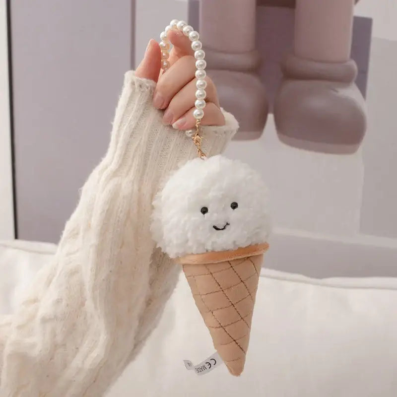 porte clé glace - Blanc