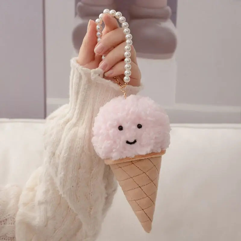 porte clé glace - Rose