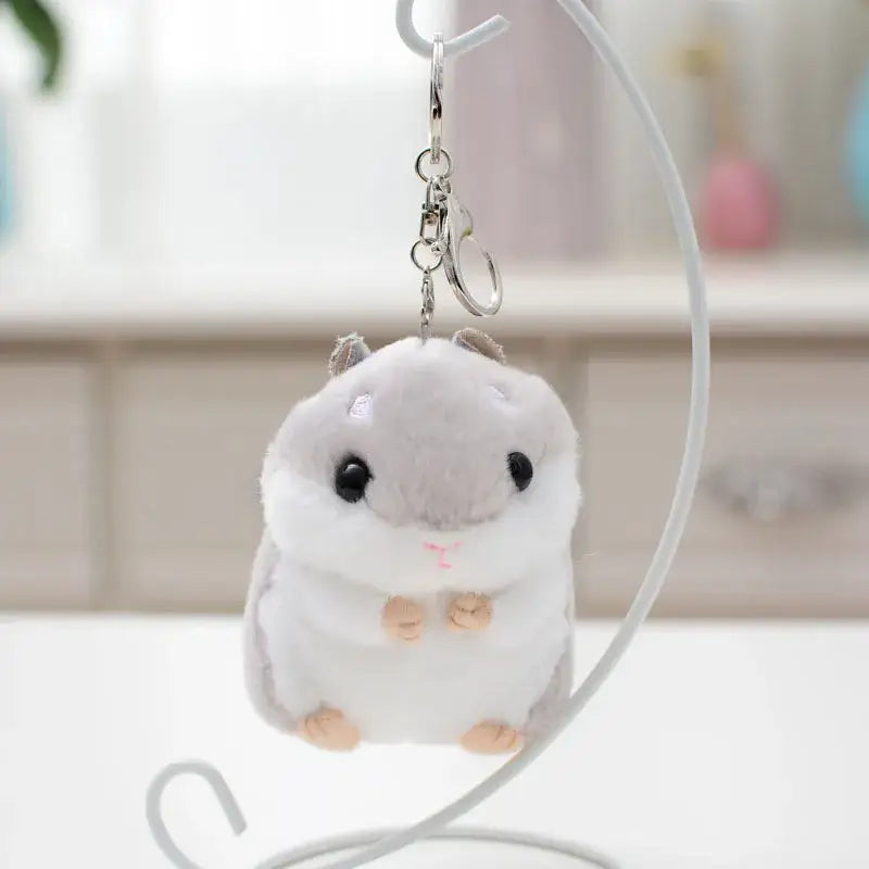 porte clé hamster - Gris