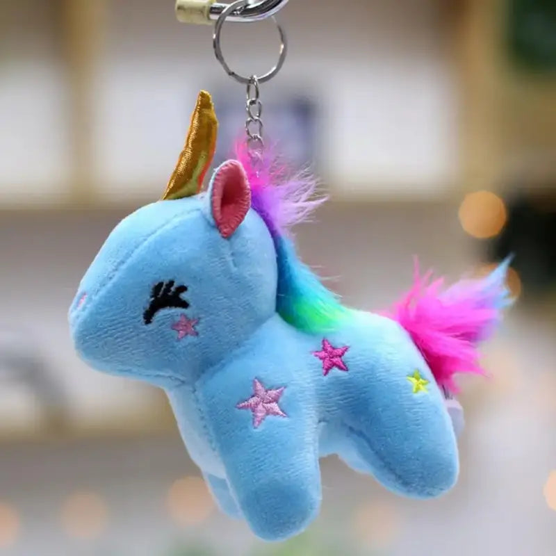 porte clé licorne - Bleu