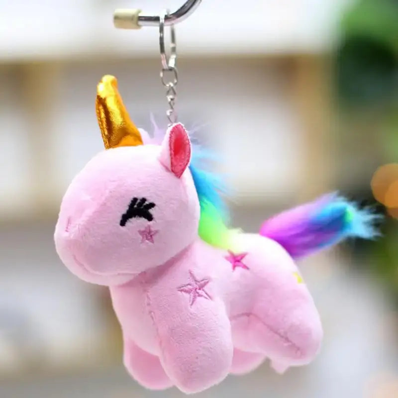 porte clé licorne - Rose Clair