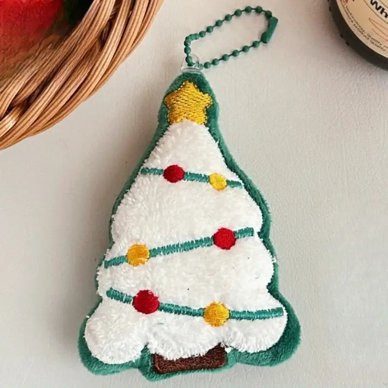 porte clé sapin - Blanc