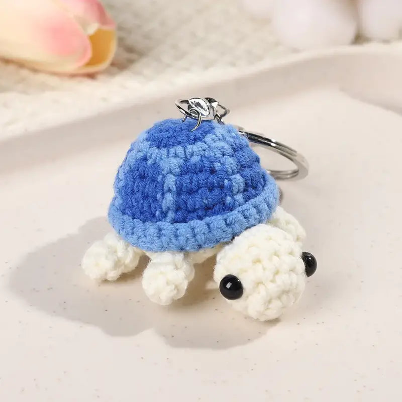 porte clé tortue - Bleu