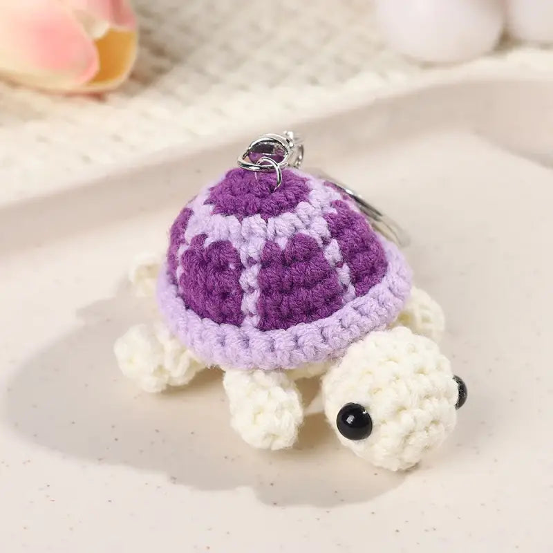 porte clé tortue - Violet