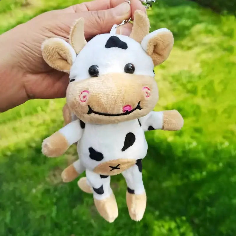 porte clé vache peluche
