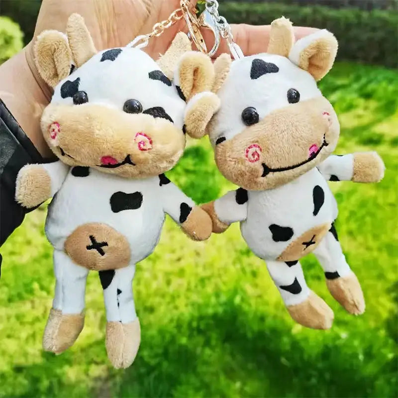 porte clé vache peluche