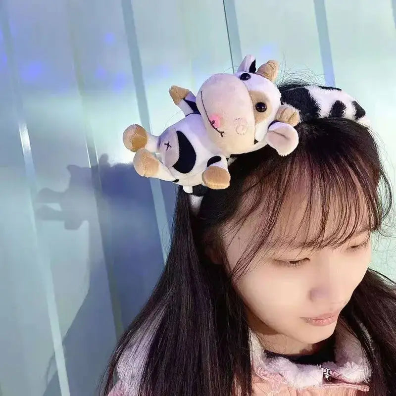 porte clé vache peluche