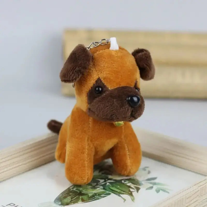 porte clés chien - Brun Foncé