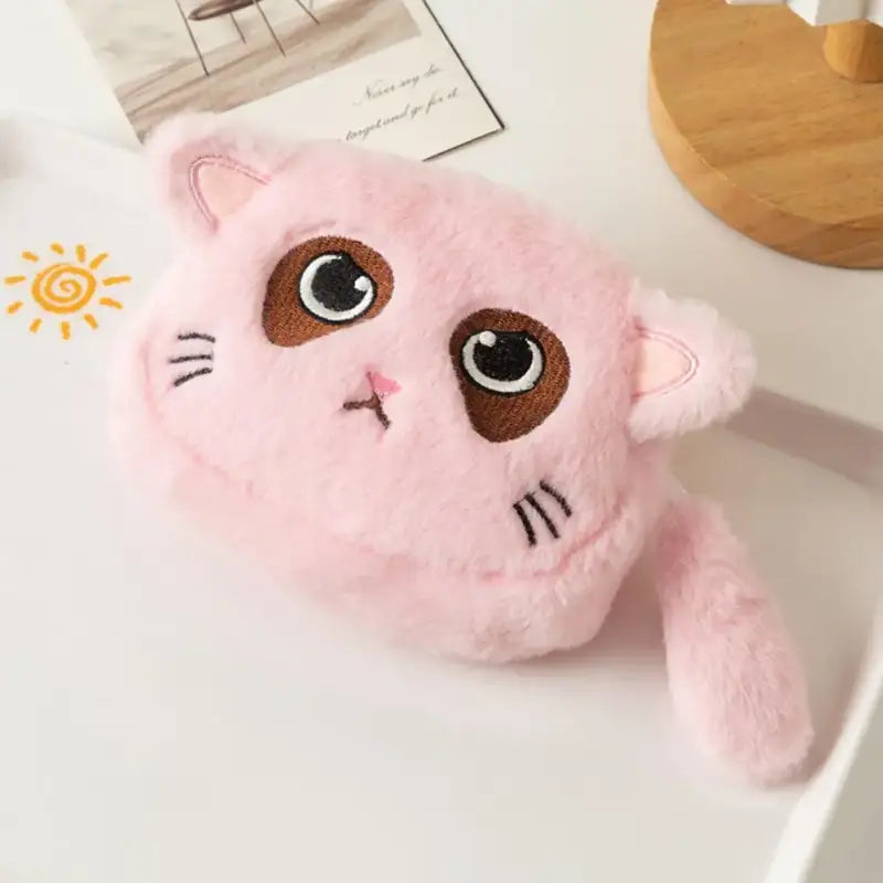 porte monnaie femme chat - Rose