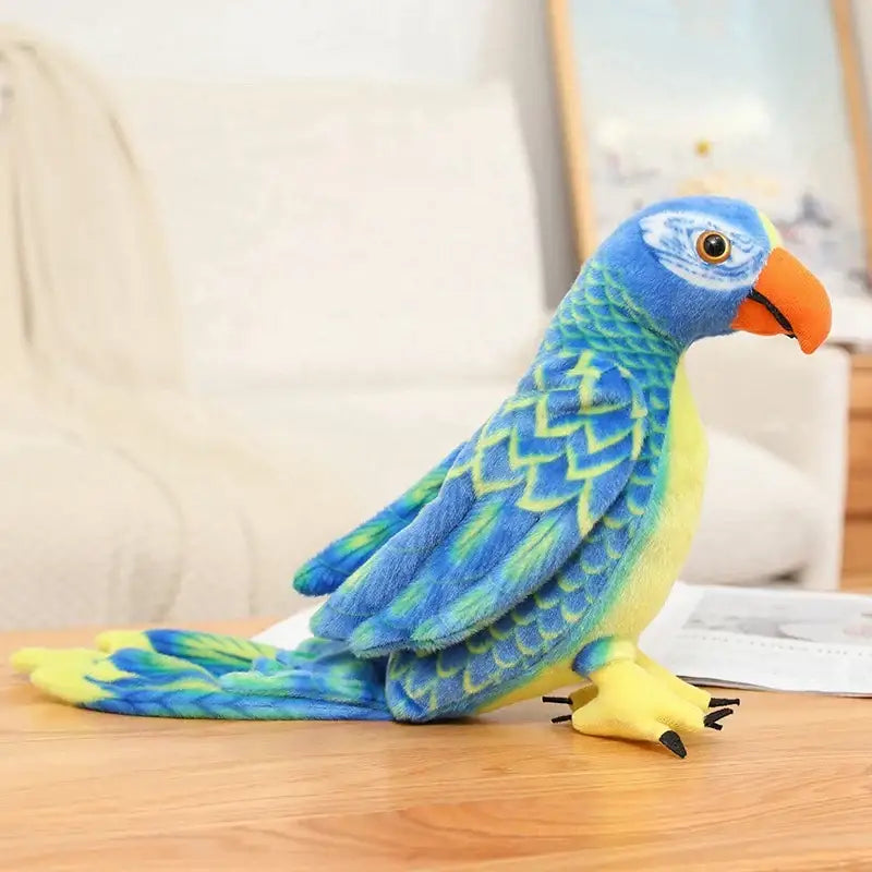 perroquet en peluche - Bleu / 50cmx25cm
