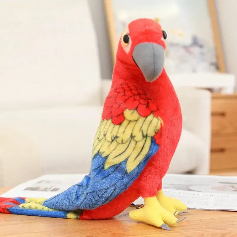 perroquet en peluche - Rouge / 50cmx25cm