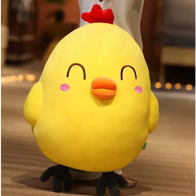 poule en peluche