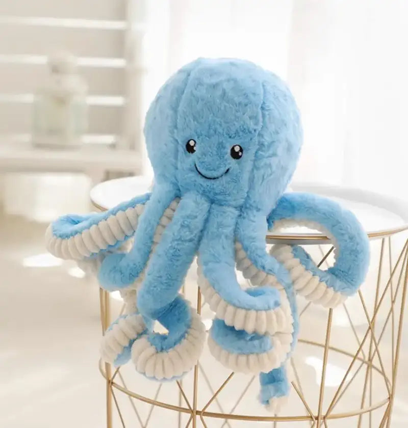 Poupette La Pieuvre Géante - Bleu / 60cm Peluche