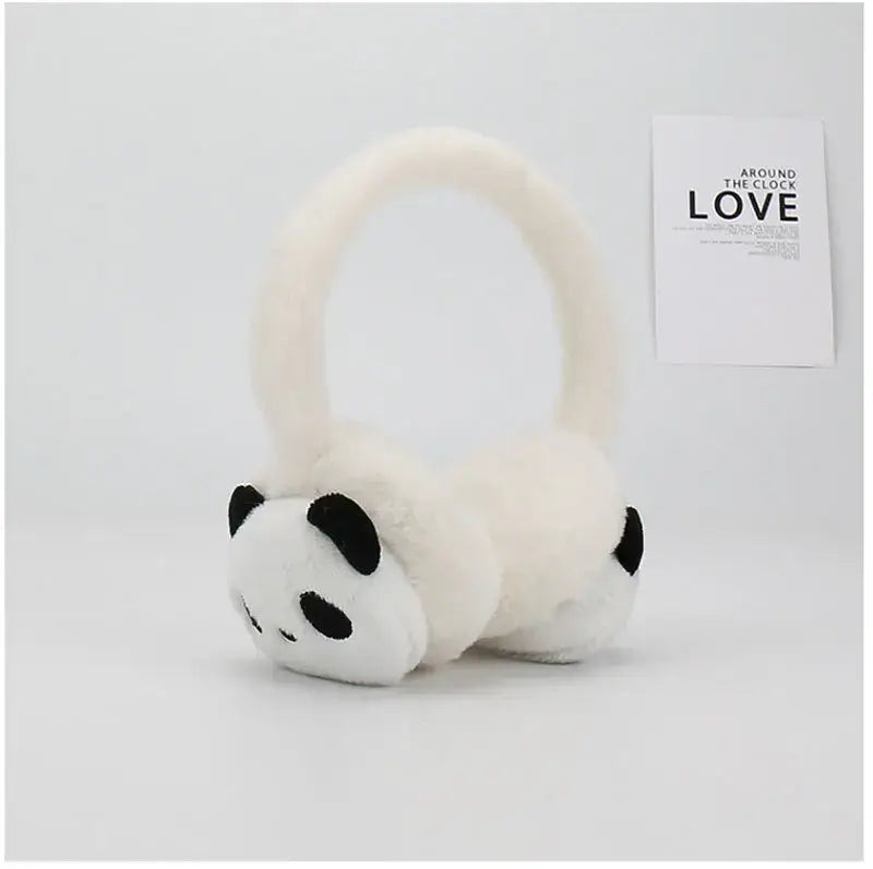 cache oreille panda - Blanc