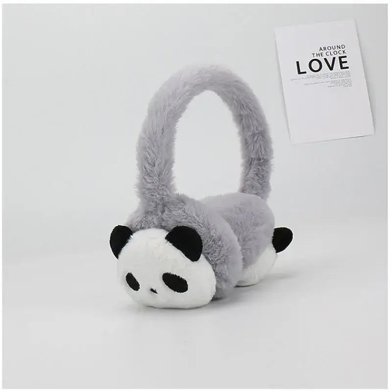 cache oreille panda - Gris