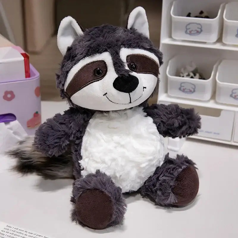 raton laveur peluche - Noir / 25cm