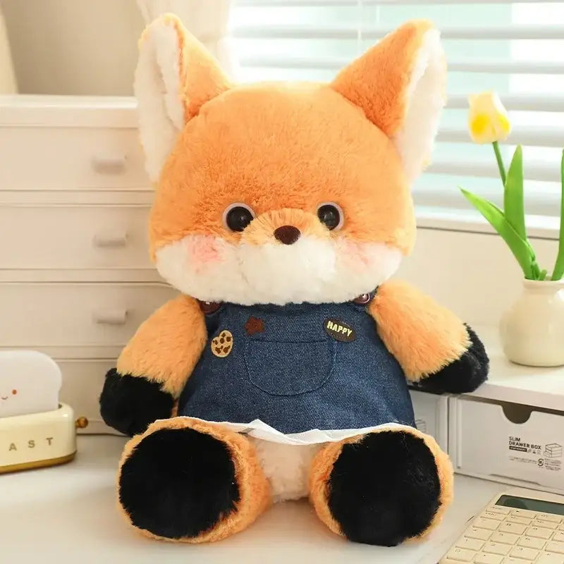 renard en peluche - Avec Vêtements