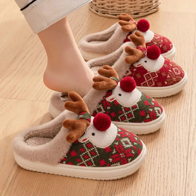 chausson renne de noel