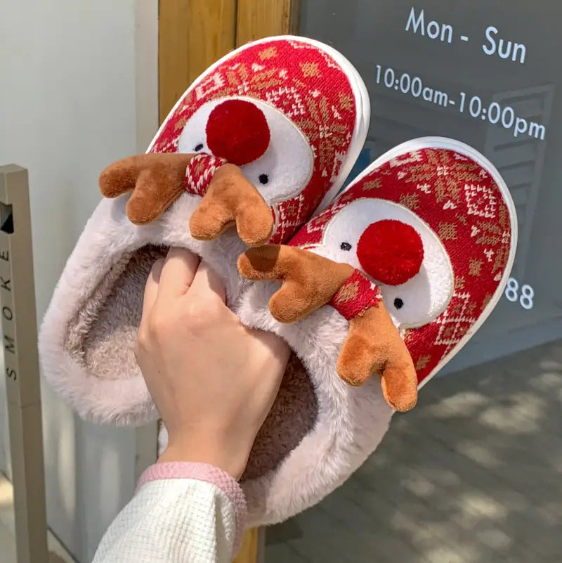 chausson renne de noel