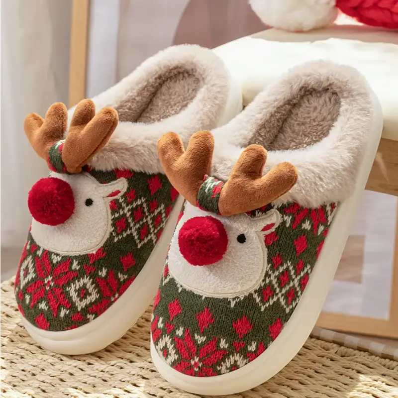 chausson renne de noel