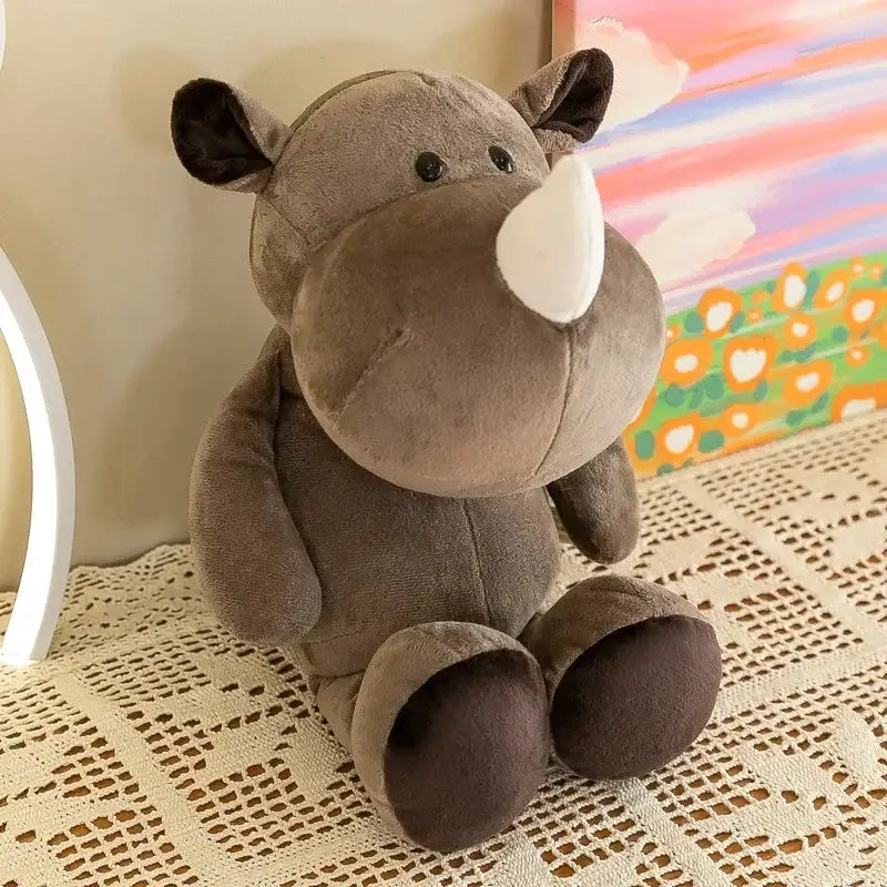 rhinocéros peluche