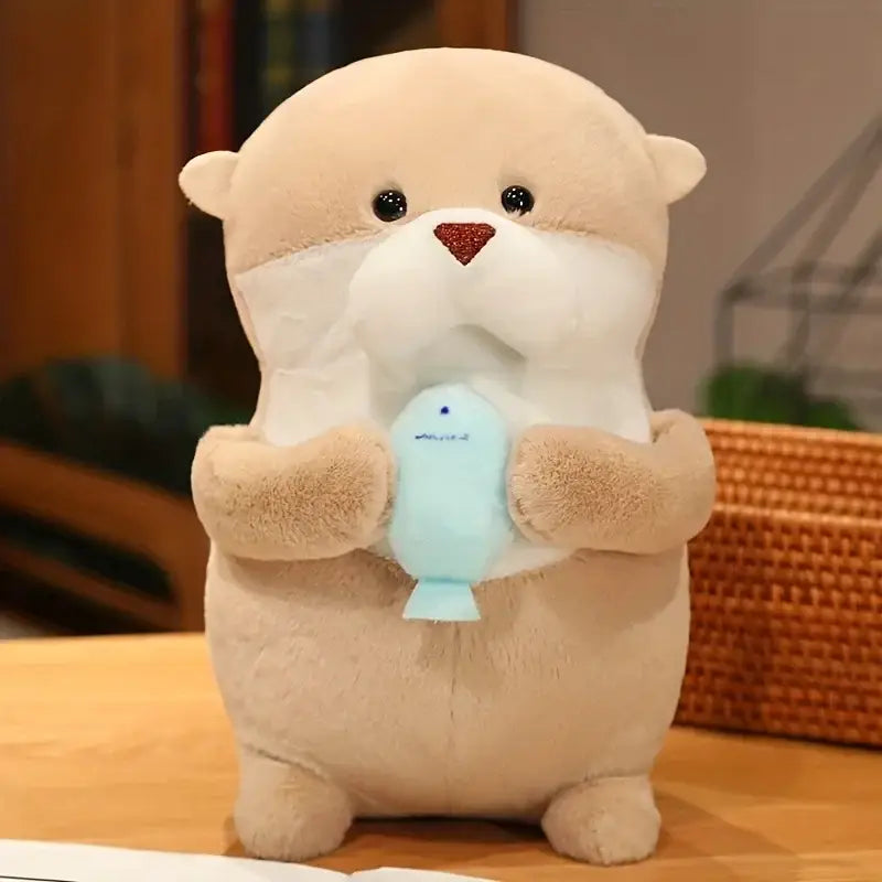 bebe loutre peluche - 11cm