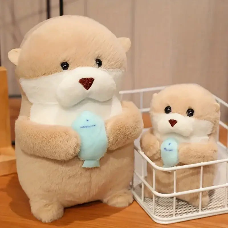 bebe loutre peluche