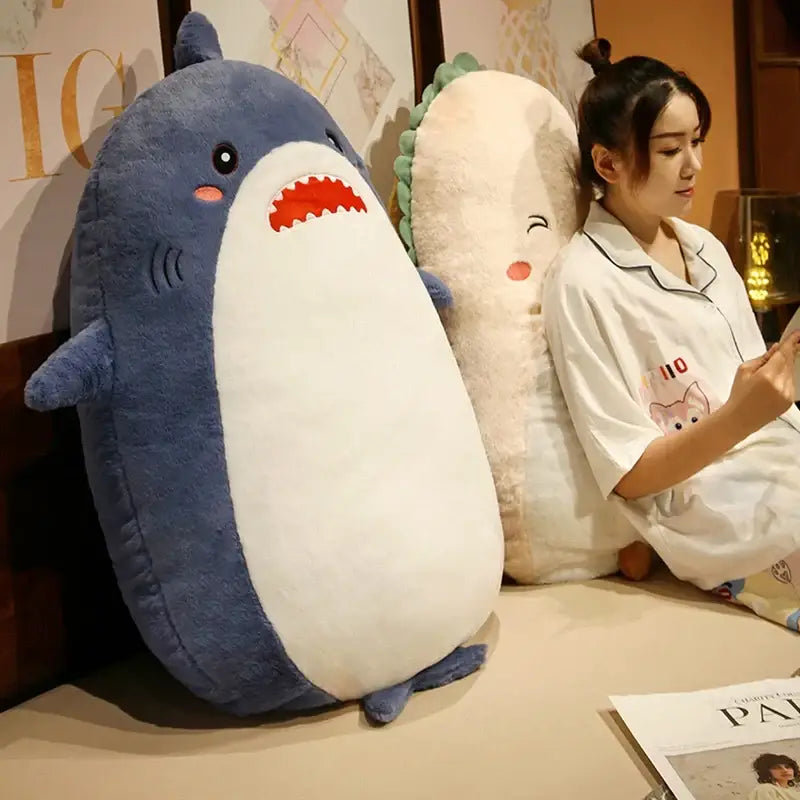 peluche requin bleu