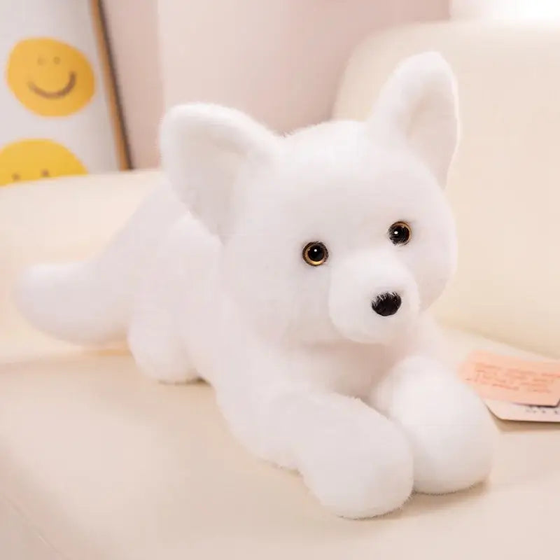 grosse peluche renard - Blanc / 45cm