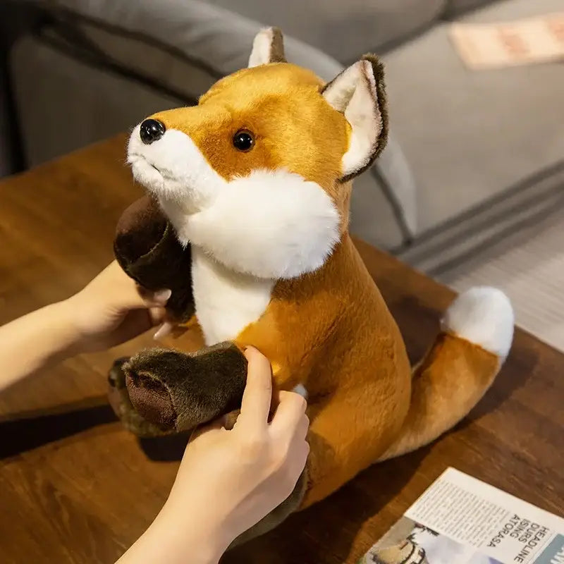 peluche renard realiste - 17cm