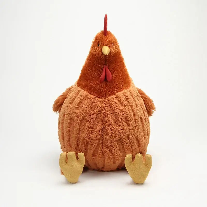 peluche poule rousse