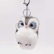 porte clé hibou - Gris