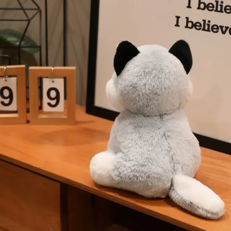 peluche husky realiste