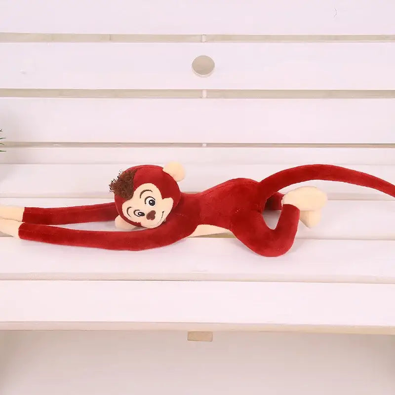 Sinclair le Singe qui S’Accroche - Rouge - Peluche Singe qui s’accroche