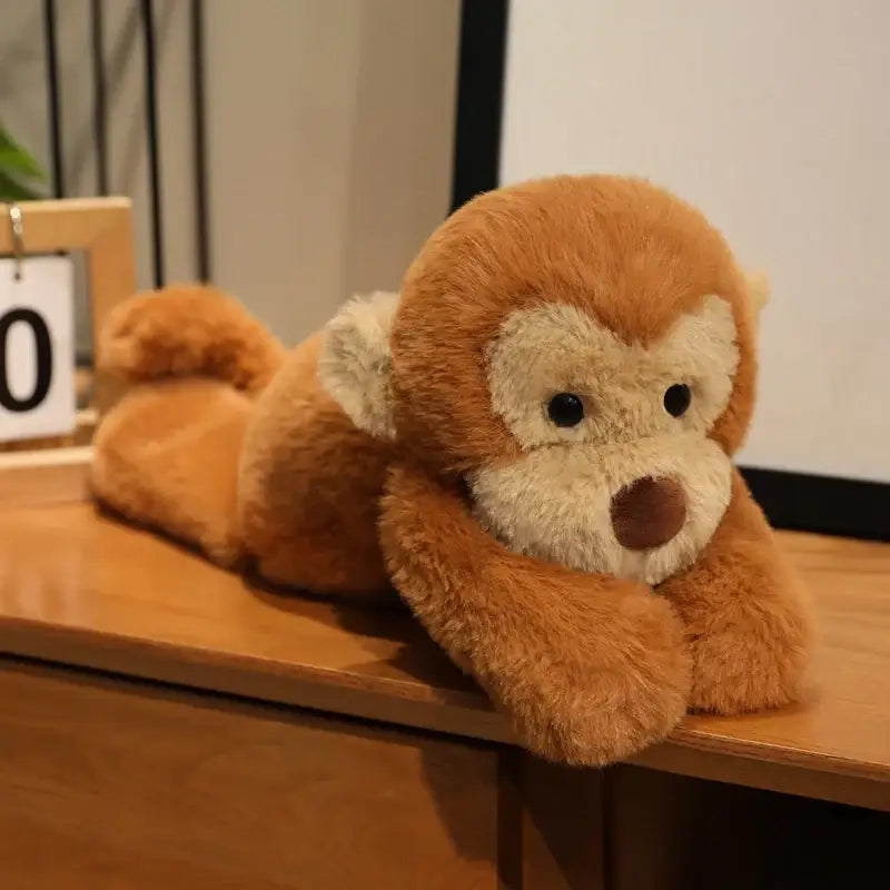 singe en peluche - Brun