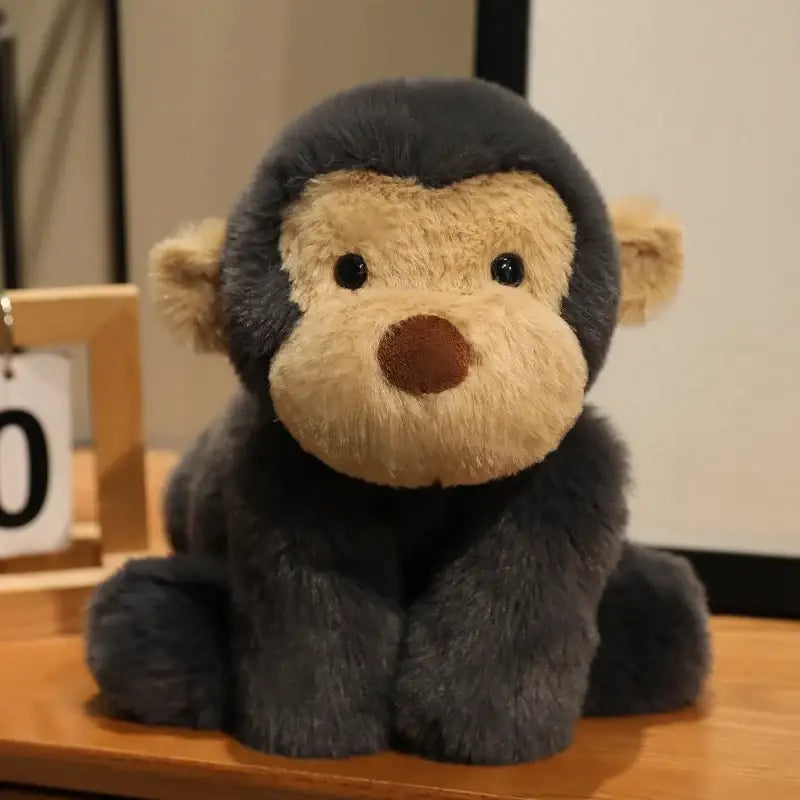singe en peluche - Noir