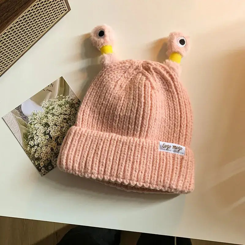 bonnet escargot - Rose Clair
