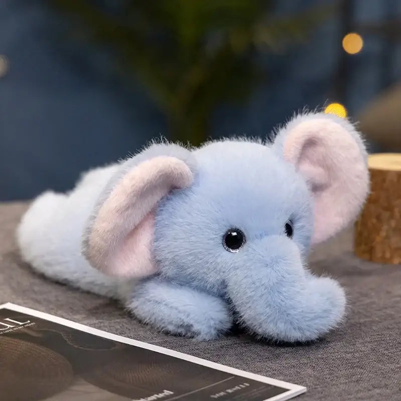 peluche éléphant bleu