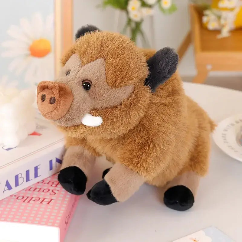 sanglier en peluche - Brun / 25cm