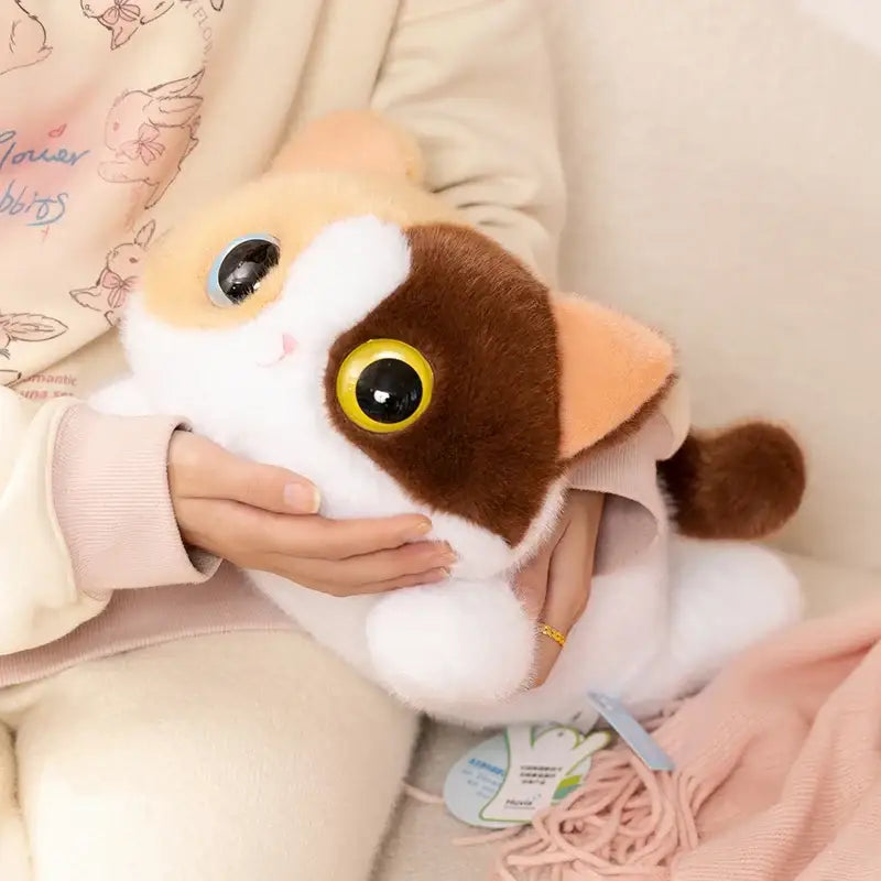 chat en peluche