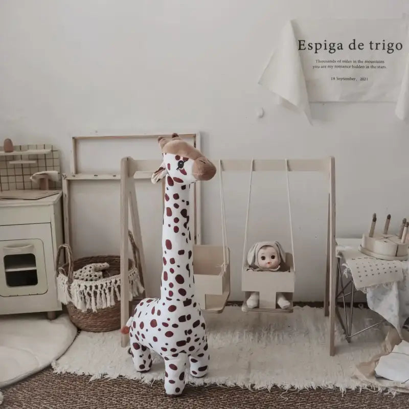 grande girafe en peluche - 67cm