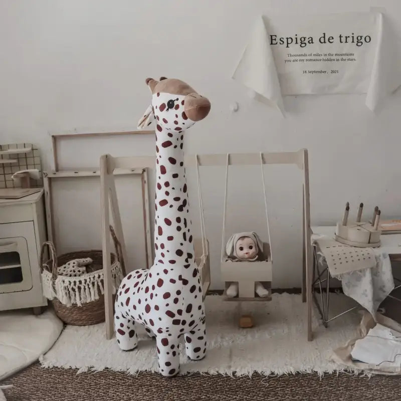 grande girafe en peluche - 85cm