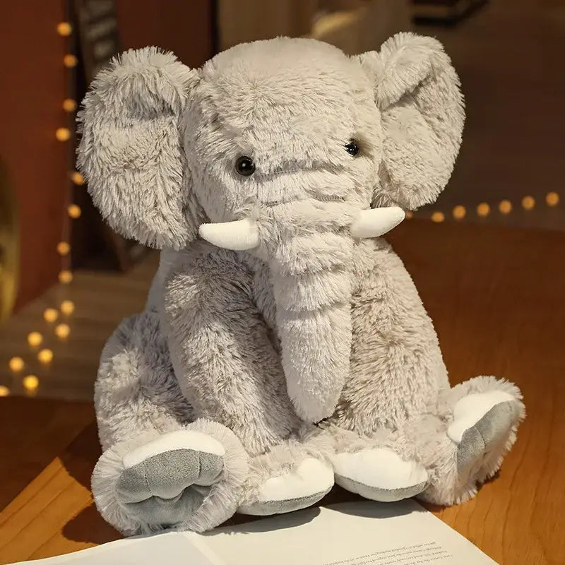 grande peluche éléphant - Gris