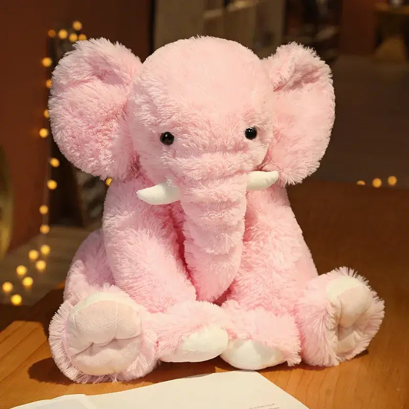 grande peluche éléphant - Rose