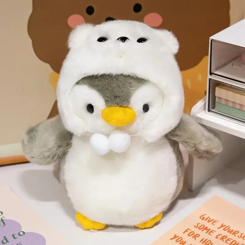 peluche pingouin personnalisé - Blanc