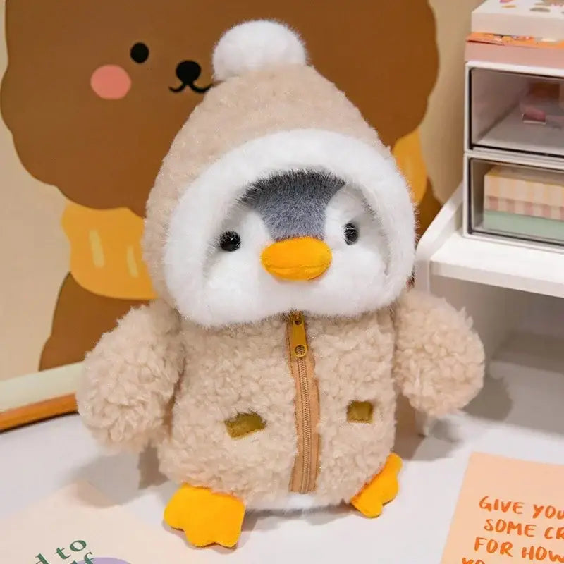 peluche pingouin personnalisé - Brun