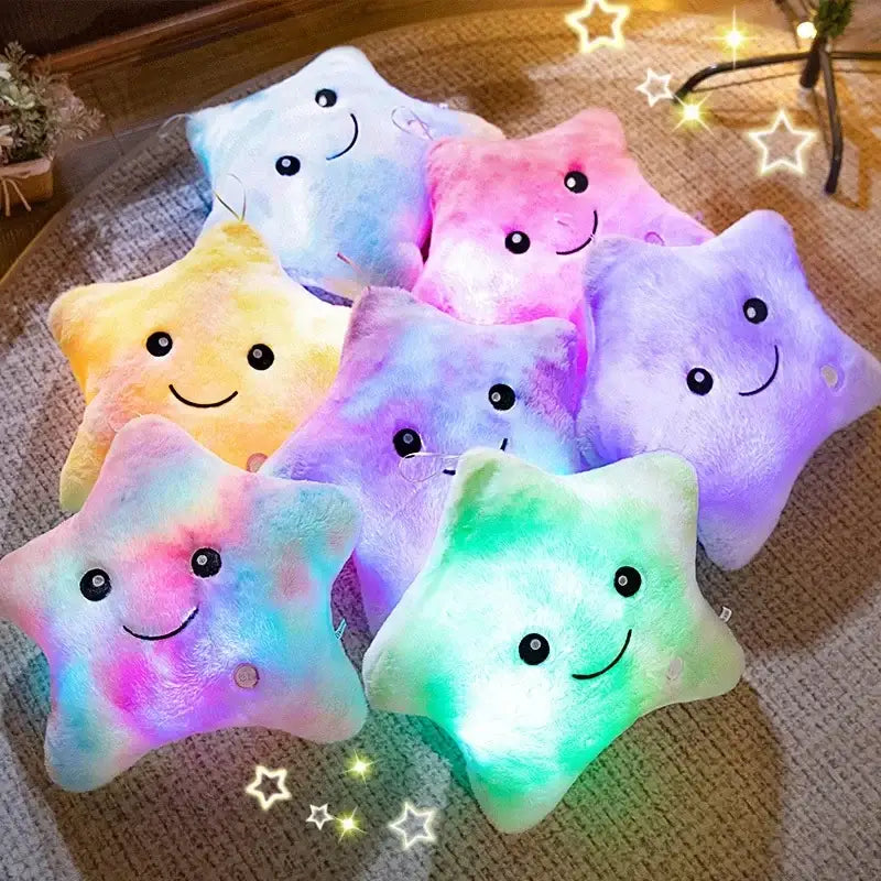 etoile lumineuse peluche