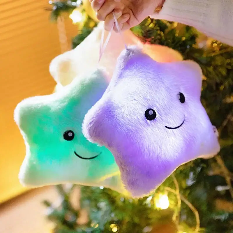 etoile lumineuse peluche