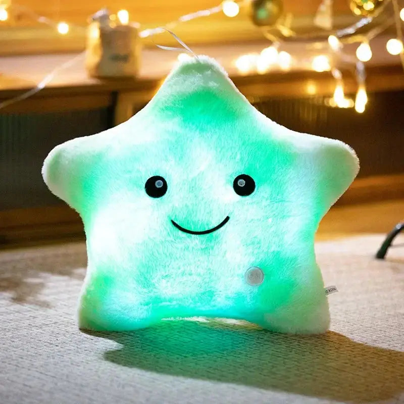 etoile lumineuse peluche - Vert / 24cmx22cm
